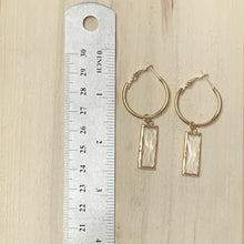 Load image into Gallery viewer, Crystal Pendant Hoops
