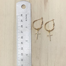 Load image into Gallery viewer, Cross Hoops
